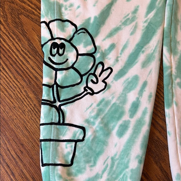 CHNGE Organic Cotton Tie Dye Love More Be Kind Always Sweat Pants Joggers - Picture 7 of 9